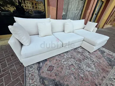 Crate&barrel lounge deep L shape sofa