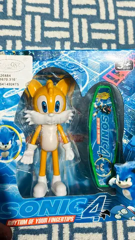 Sonic 4 Tails Action Figure with Skateboard - New in Box