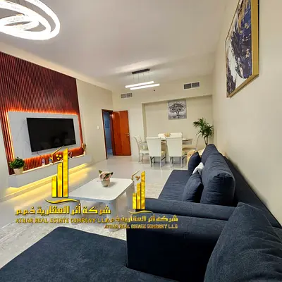 شقة فاخرة غرفتين وصالة بعجمان - الراشدية1 - ابراج الفالكون - مفروشة فرش فندقى للايجار الشهرى