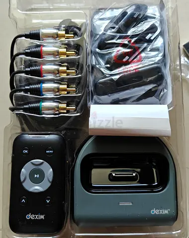 DEXIM DRA022 AV Dock Station with Remote Control for iPod Touch/iPod