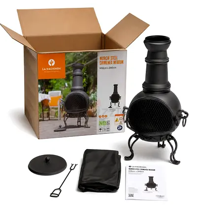 La Hacienda Murcia Medium Steel Chimenea