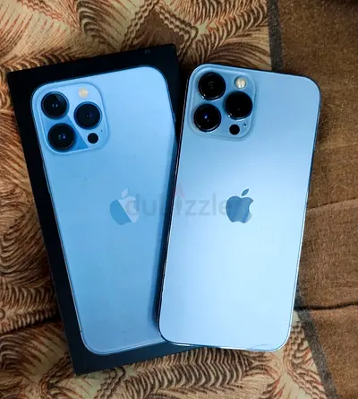 Apple iPhone (blue) with box — good condition