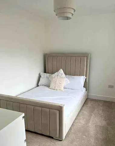 Brand New Single Size Bed Frame For Sale. Stylish Fabric Bed Set For Sale