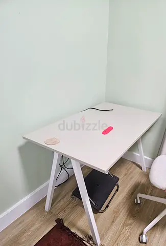 Modern White Minimalist Desk