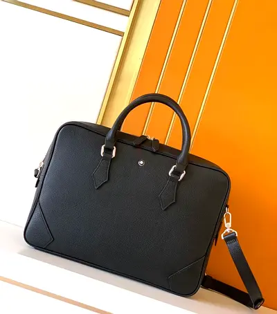 Montblanc MB Sartorial Document Case  Leather Briefcase Slim