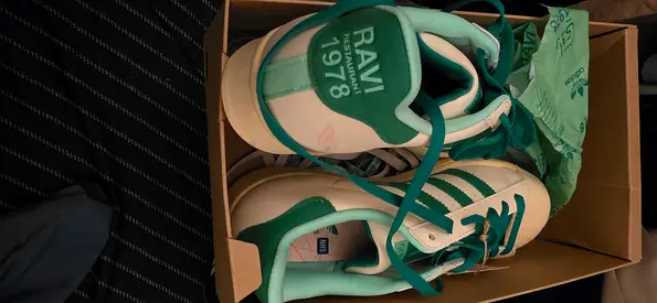 Adidas RAV 1978 white & green sneakers
