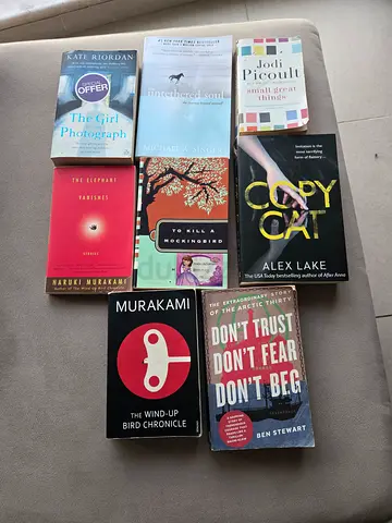 Bundle of 8 Mixed English Paperback Novels — Murakami, Picoult, Alex Lake and more