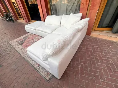Selling Modular marina home Feather filled sofa with ottoman