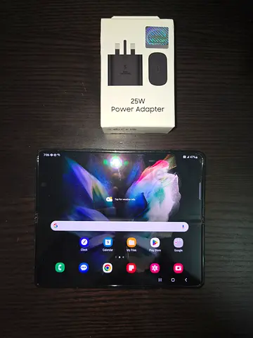 Samsung Z Fold 3 with charger 12/256Gb storage 1physical + Esim condition 10/9