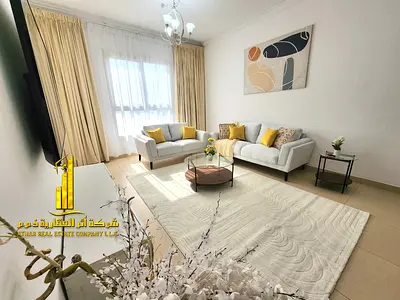 شقه فاخره ثاني ساكن غرفه وصاله مع بلكونه.عجمان ابراج الياسمين. مفروش بالكامل للإيجار الشهري✨الإيجار يشمل الفواتير والإنترنت وموقف