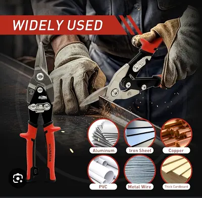 Heavy-Duty Multi-Purpose Tin Snips / Metal Shears - New