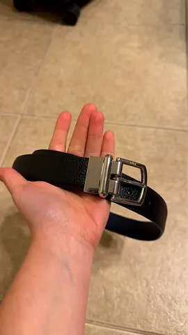 Genuine black leather women belt with silver buckle - good condition ralph lauren