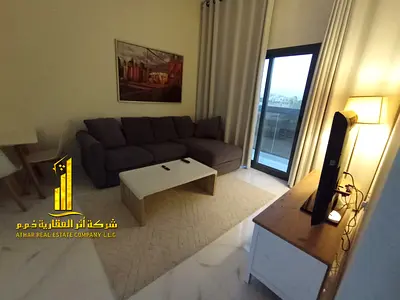 شقه فاخره ثاني ساكن غرفه وصاله مع بلكونه باطلاله مفتوحه.عجمان الحميديه. مفروش بالكامل للإيجار الشهري✨الإيجار يشمل الفواتير والإنترنت وموقف