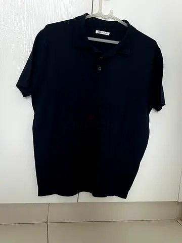 Zara knitted polo short sleeve