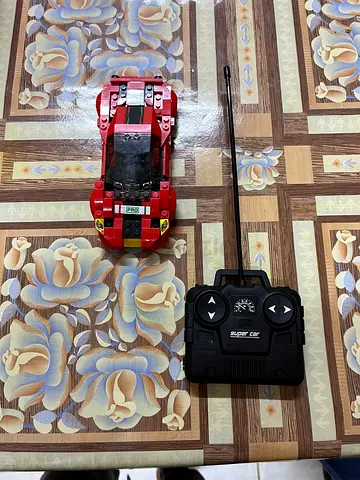Remote control red sports car lego with controller - Brand new
