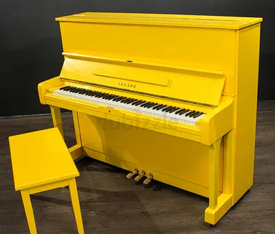 Lemon Yellow Renewed Yamaha Piano