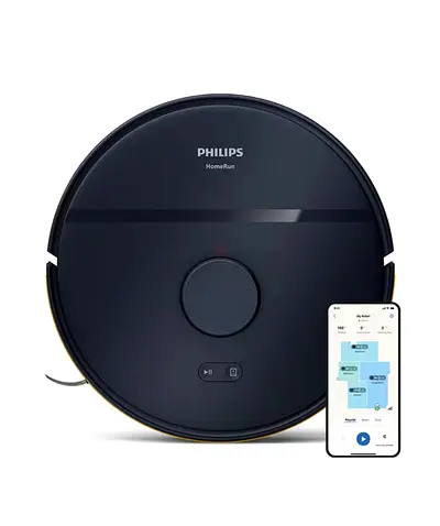 Vacuum and Mop Robot HomeRun 2000 Series - Up to 120 min Runtime, Suction Power 6000 Pa, HomeRun App