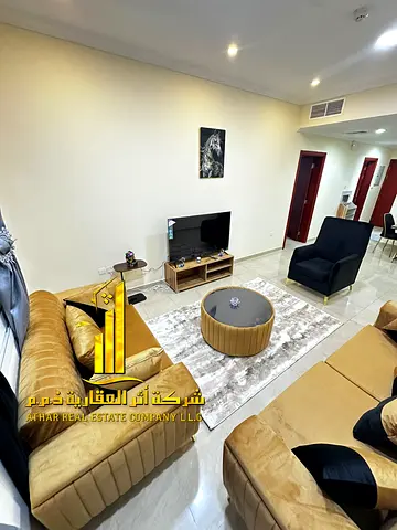 شقه فاخره ثاني ساكن غرفه وصاله مع بلكونه باطلاله مفتوحه.كورنيش عجمان . مفروش بالكامل للإيجار الشهري✨الإيجار يشمل الفواتير والإنترنت وموقف