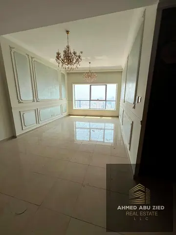 باركينج مجاني _ إطلالة بانورامية على عجمان وخور عجمان _ غرفة ماستر _ بلكونة _ خزائن بالحائط _ مساحة واسعة _ أفخم أبراج عجمان _ غرفتين وصالة _ كونكور ت