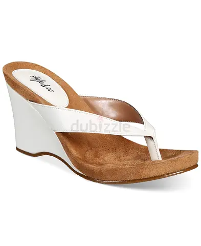 Style & Co. Womens Chicklet Sandals White Size 8