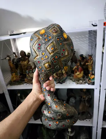 مجسم ثعبان ملكي فخم snake figurine