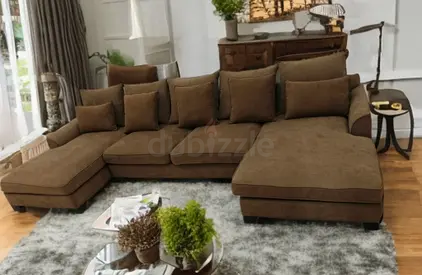 Perfect condition the one brand brown color Ushape sofa
