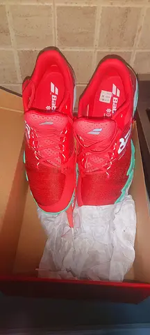 Red Babolat Athletic Tennis Shoes - Size (see photos) - Lightly Used