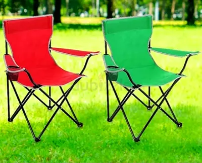 WoW! 2 Foldable Chairs — Portable Outdoor Chairs with Armrests