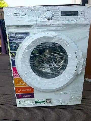 BRANDED "Super General" 6 Kg Front Load Washing Machine SGW6250NLED, 1000 RPM, 15 Wash Programs