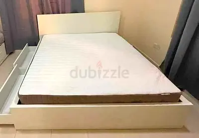 Ikea Malm bed with mattress king size