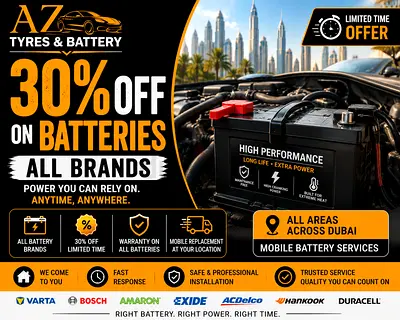 24/7 Car Battery Replacement Dubai | Mobile Battery Service