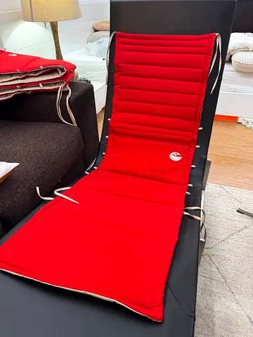 Picnico red seat/lounger covers - set of 3, 150x48cm
