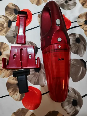 Handheld Ikon Cordless Vacuum with Attachments - Red, Used