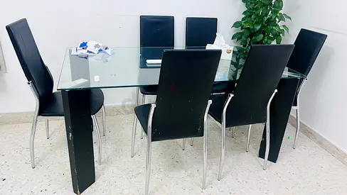 Dining table with chairs