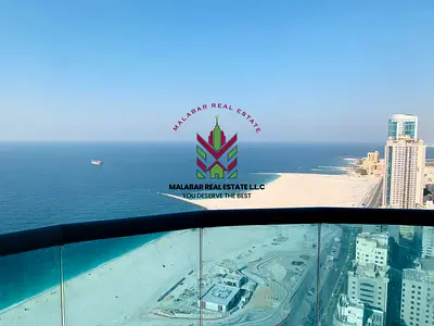 فرصة مميزة لامتلاك شقة فاخرة مكونة من غرفتي نوم في عجمان كورنيش ريزيدنس، بإطلالات رائعة على البحر والمدينة.