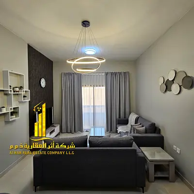 🏡 أفخم وأرقى شقة غرفة وصالة مفروشة بالكامل للإيجار الشهري في كورنيش عجمان✨ 🔹 لا تُفوّت الفرصة للسكن في واحدة من أرقى شقق كورنيش عجمان مباشرة! الشقة