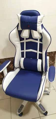 Ergonomic Blue White Gaming/Office Chair
