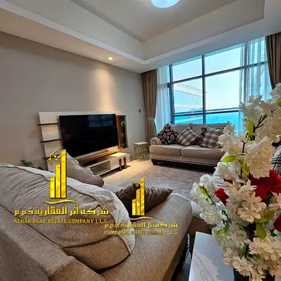 لراغبي الفخامة والتميز شقة فاخرة للايجار الشهري غرفة وصالة باطلالة مفتوحة مفروشة بالكامل باثاث راق جدا مع مطبخ مجهز بالكامل بأحدث الاجهزة ✨
