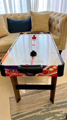 Used Kids Tabletop Air Hockey Game — Compact Table Sport