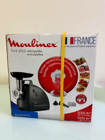Moulinex HV8 Plus Electric Meat Grinder (boxed) - 4in1 / 2000w - France model