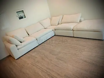 Marina home luscious sofa with footstool