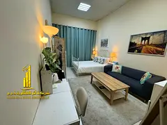 Luxurious studio apartment with a separate kitchen and open view, fully furnished ✨ Ajman, Al Rawd