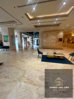 Luxurious 2BR (Master) + Hall for annual rent in Concord Tower, Ajman. Balcony with city & Creek vie