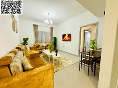 Fully furnished one-bedroom apartment for monthly rent in Ajman Corniche | Includes bills and intern