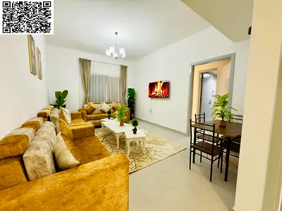 Fully furnished one-bedroom apartment for monthly rent in Ajman Corniche | Includes bills and internet