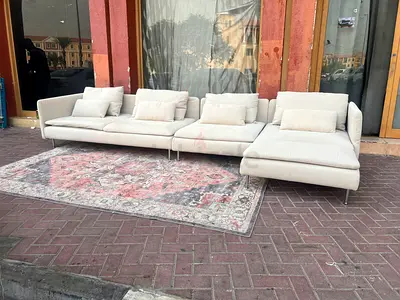 Looking Great Ikea Sodhremn L Shape Sofa Beige
