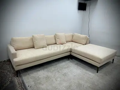 Like new condition west elm beige color sofa