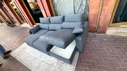 IKEA Esklstuna L shape Sofa Bed Dark Gray