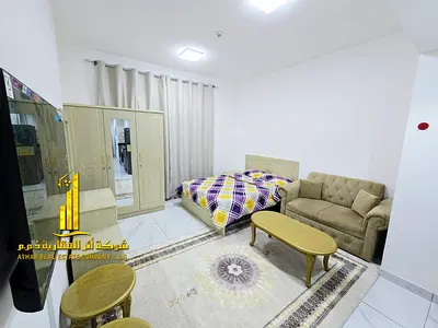 Furnished Studio for monthly rent in Ajman, Al Nuaimiya 1 - near Al Ain Hotel ✔️ Includes bills and internet ⚡📶 Ready to move in immediately!