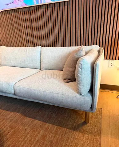 Crate&barrel L Shape Sofa Beige